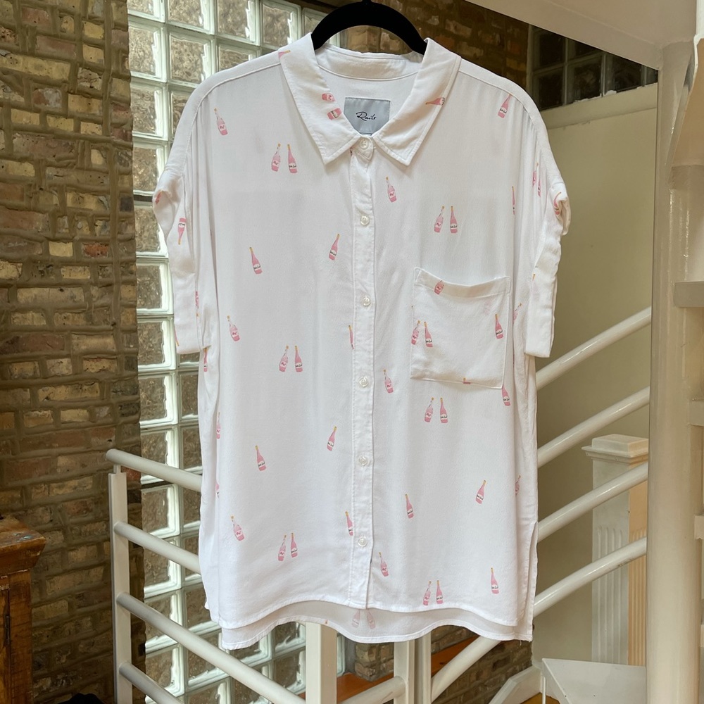 🔸Host Pick🔸Anthropologie | Rosé All Day silk top - Picture 4 of 11